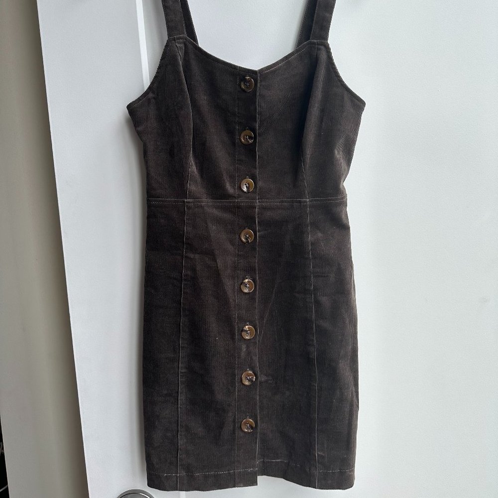 Altar'd State Brown Button Up Dress